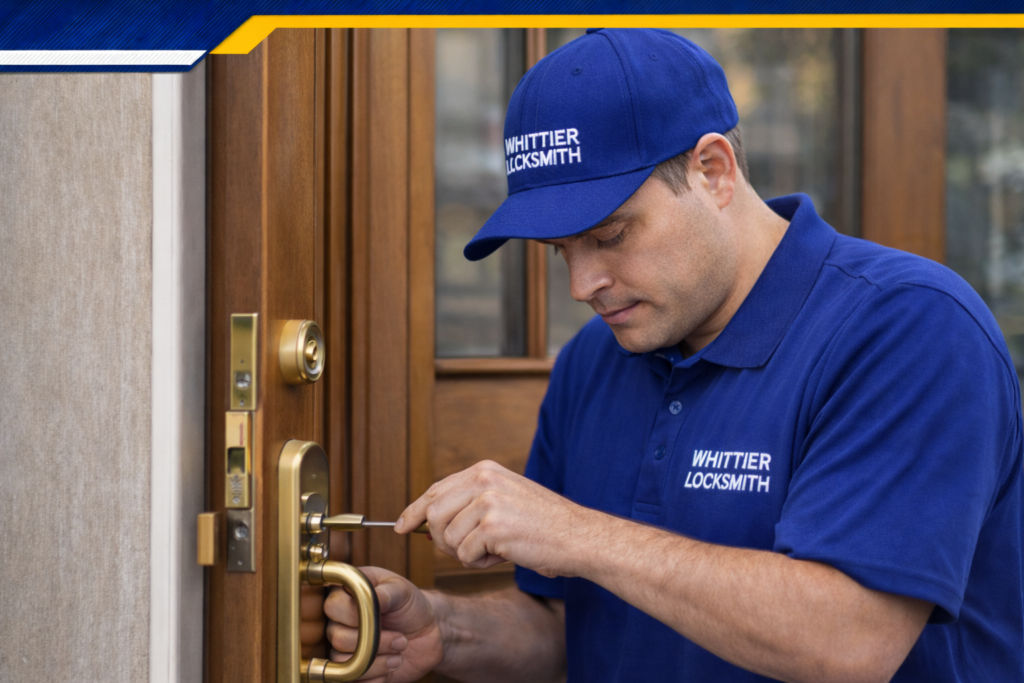 24 hour locksmith services helping a customer 